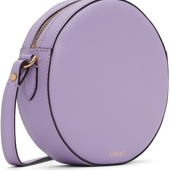 Versace Purple Medusa Round Shoulder Bag - Picture 2 of 10